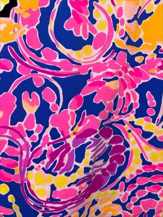 Lilly Pulitzer Half zip Pullover Kangaroo pocket Cotton Spandex - Picture 4 of 5